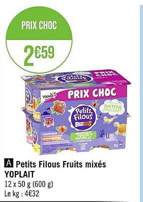 Petits Filous Fruits Mixés Yoplait