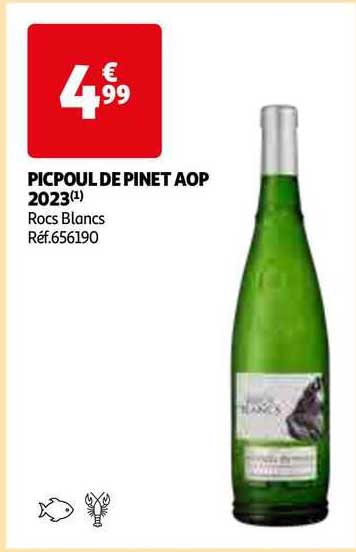 picpoul de pinet aop 2023 rocs blancs