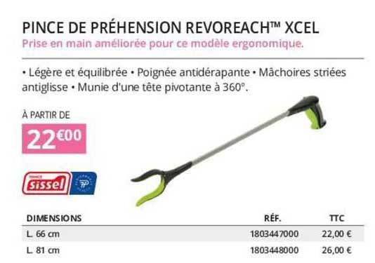 pince de préhension revoreach xcel sissel