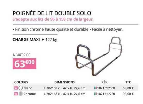 Poignée De Lit Double Solo