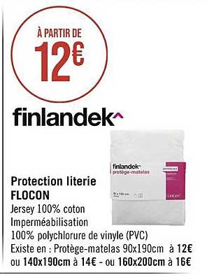 protection literie flocon