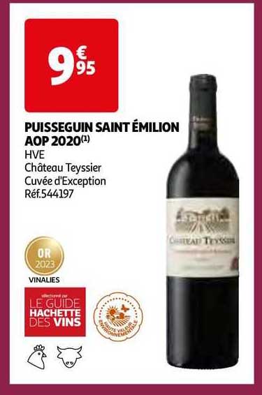 puisseguin saint émilion aop 2020 hve château teyssier cuvée d'exception