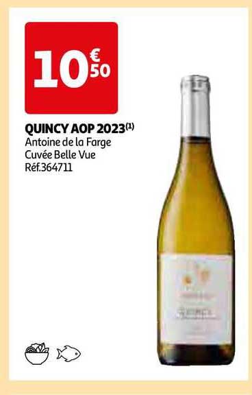 quincy aop 2023 antoine de la farge cuvée belle vue