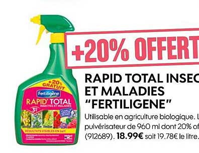 rapid total insectes et maladies "fertiligene"