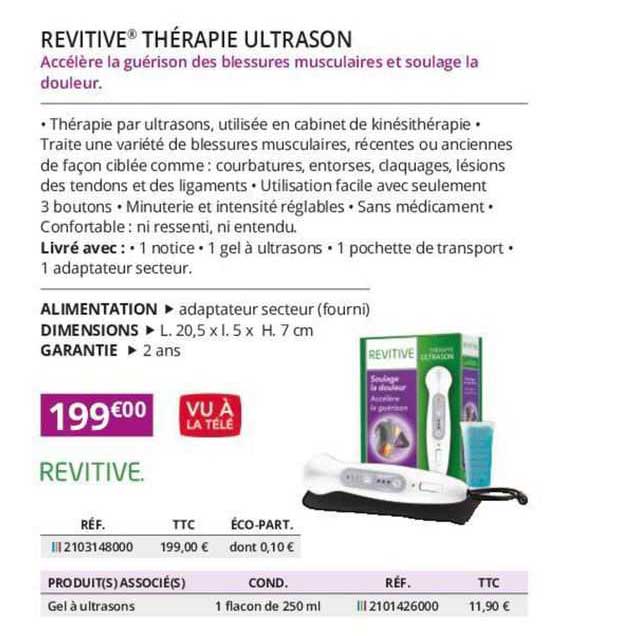 revitive thérapie ultrasson
