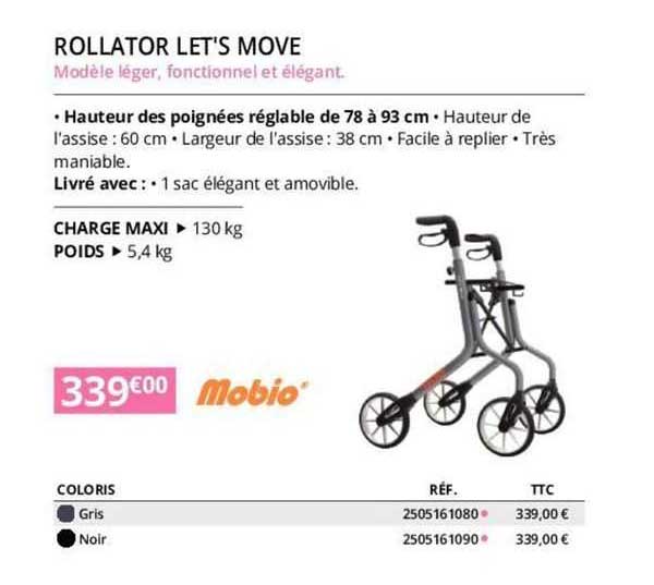 rollator let's move mobio