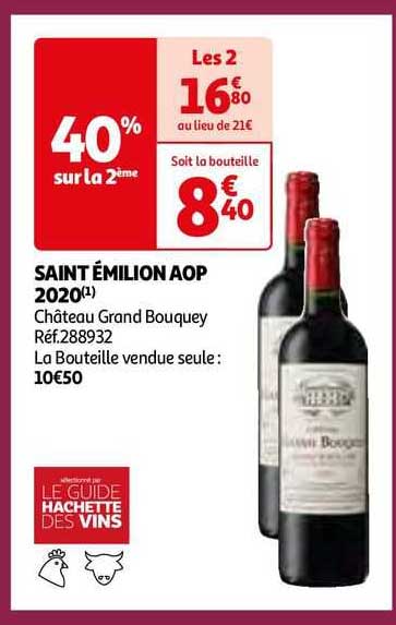 saint émilion aop 2020 château grand bouquey
