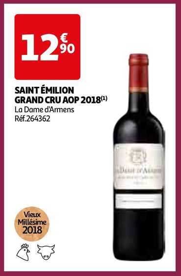 saint émilion grand cru aop 2018 la dame d'armens