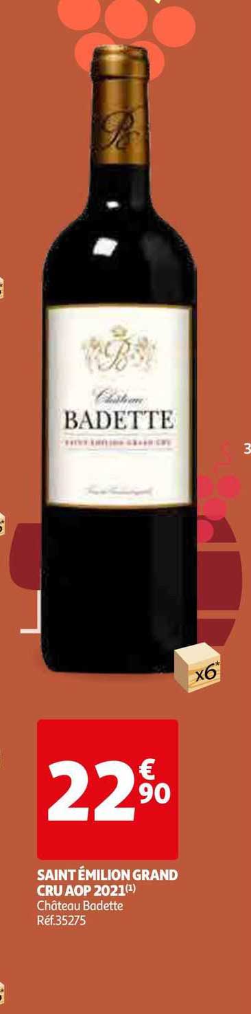saint émilion grand cru aop 2021 château badette