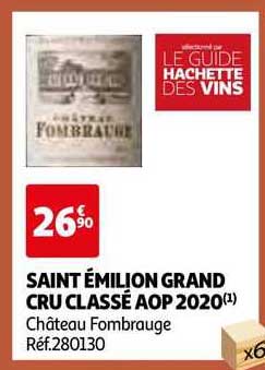 saint émilion grand cru classé aop 2020 château fombrauge