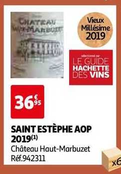 saint estèphe aop 2019 château haut-marbuzet
