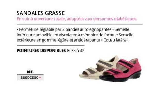 sandales grasse
