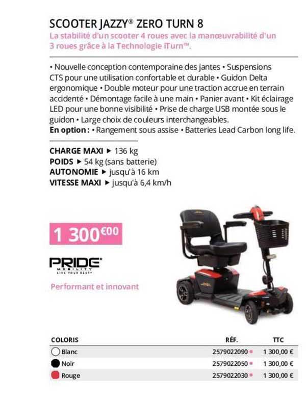 scooter jazzy zero turn 8