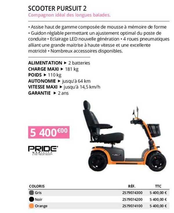 scooter pursuit 2 pride