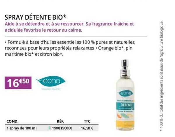 spray détente bio