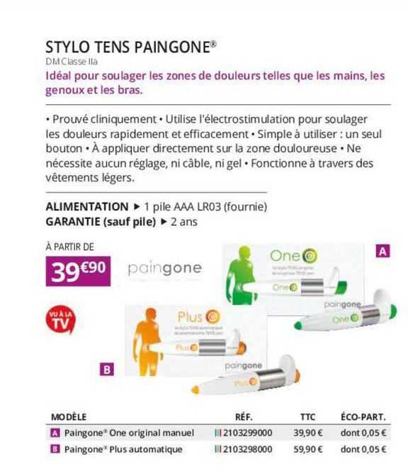 stylo tnes paingone