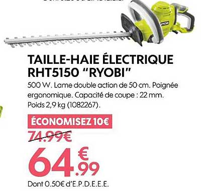 taille-haie électrique RHT5150 "ryobi"