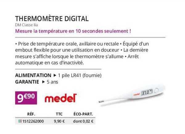 Thermomètre Digital Medel