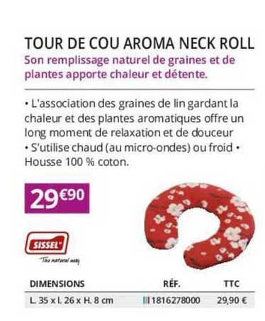 tour de cou aroma neck roll sissel