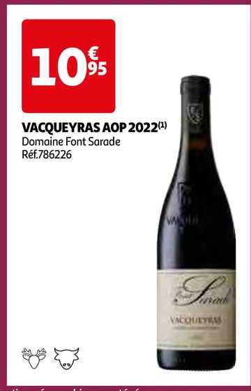 vacqueyras aop 2022 domaine font sarade
