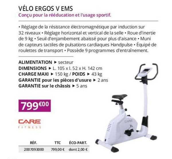 vélo ergos v ems care