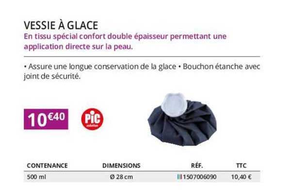 vessie à glace pic