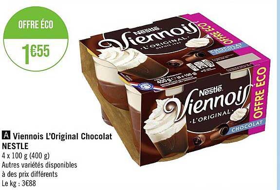 Viennois L'original Chocolat Nestlé