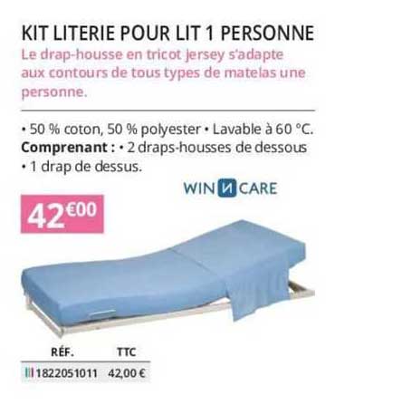 winn care kit literie pour lit 1 personne