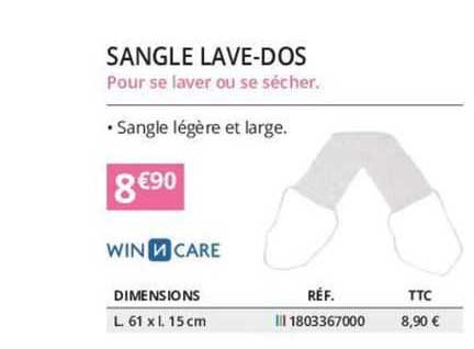 winncare sangle lave-dos