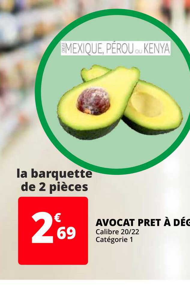 avocat prêt à déguster