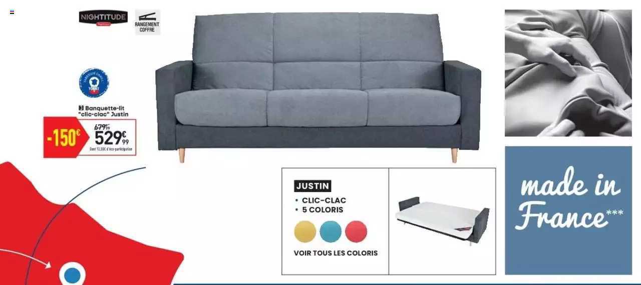 banquette-lit "clic-clac" justin