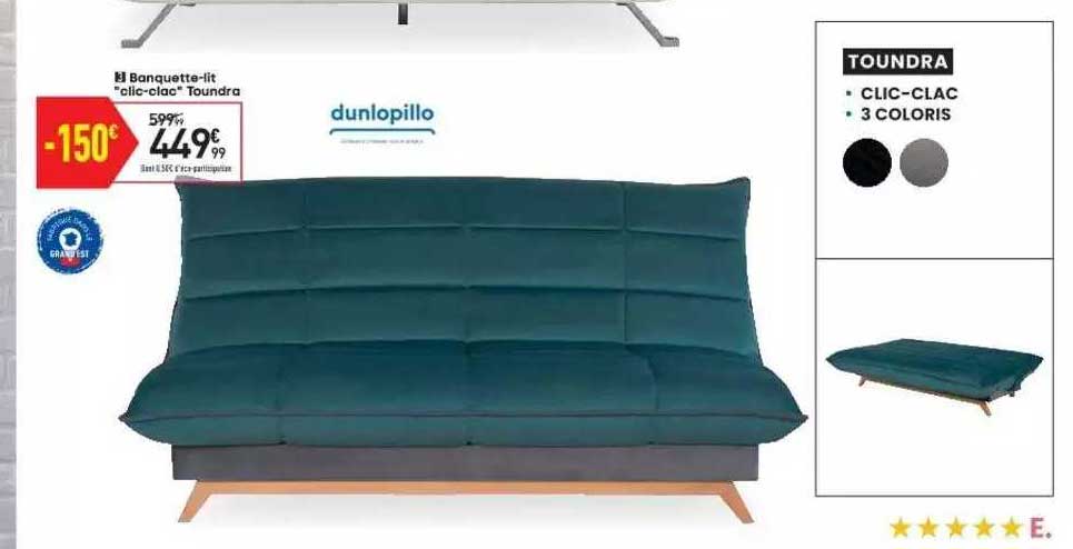 banquette-lit "clic-clac" toundra