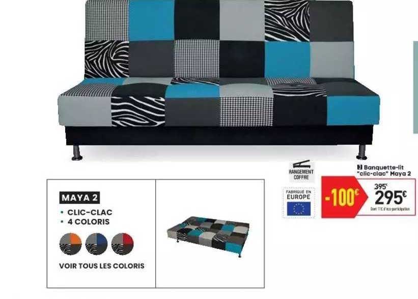 banquette-lit clic-clac maya 2