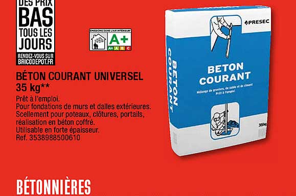 béton courant universel 35 kg