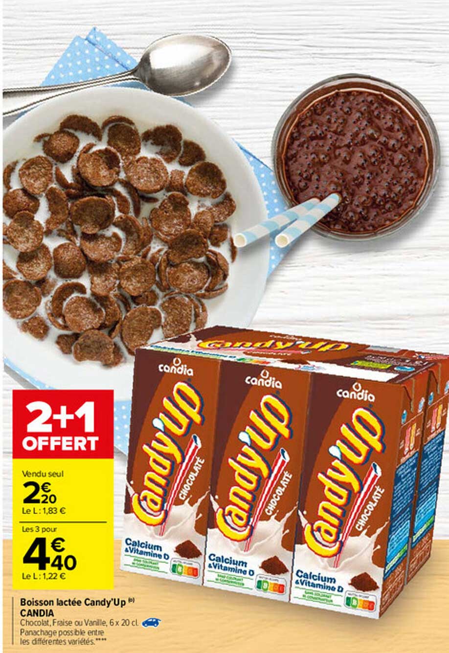 boisson lactée candy'up candia