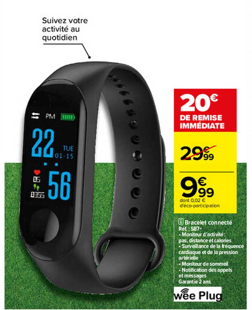 bracelet connecté wee plug