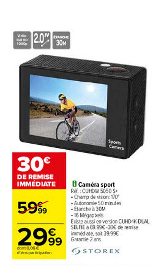 Caméra Sport Storex