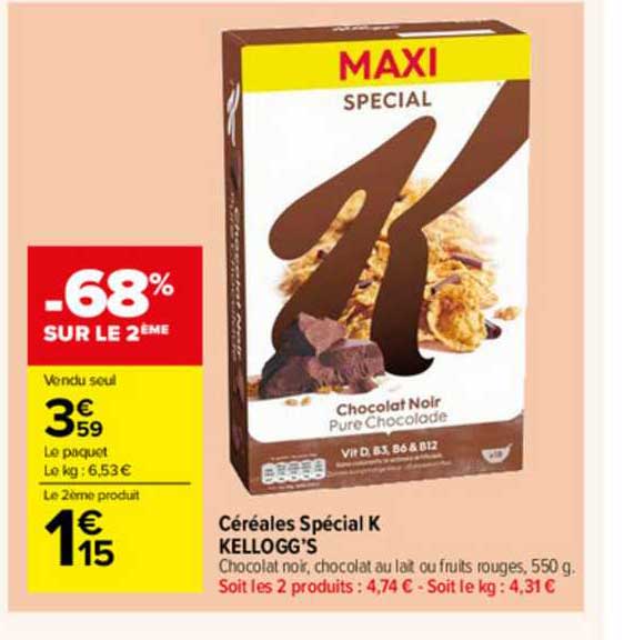 Céréales Spécial K Kellogg's