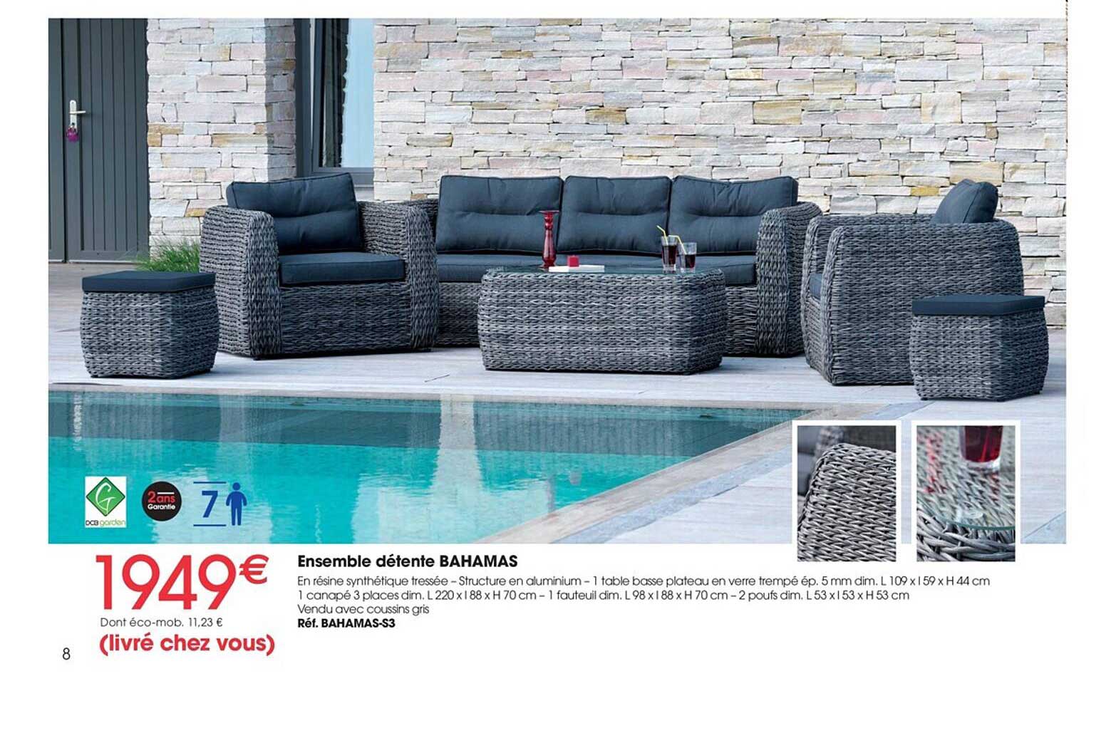 ensemble détente bahamas