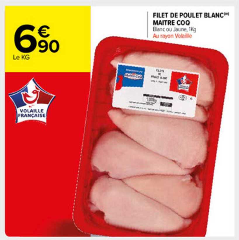 Filet De Poulet Blanc Maître Coq