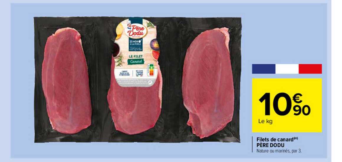 filets de canard père dodu