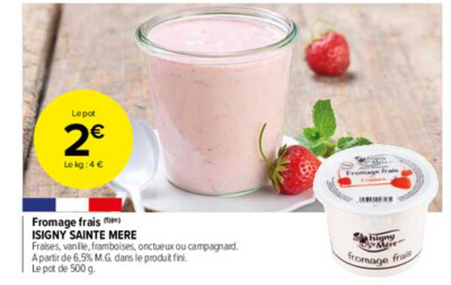 fromage frais isigny sainte mère