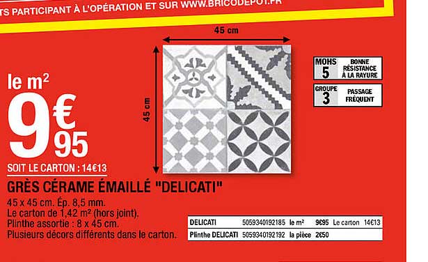 grès cérame émaillé "délicati"