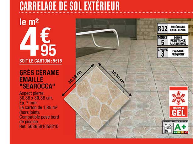 grès cérame émaillé "searocca"