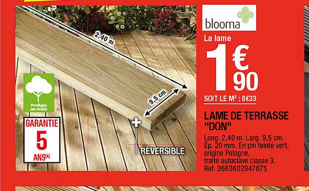 lame de terrasse "don"