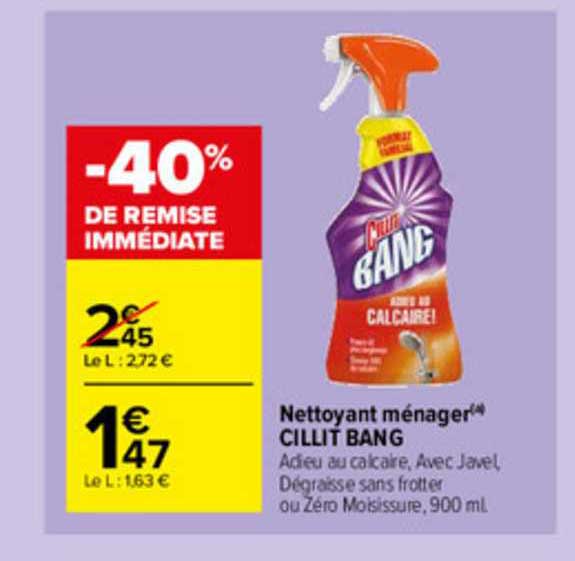 nettoyant ménager cillit bang