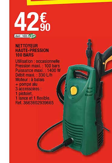 nettoyeur haute-pression 100 bars