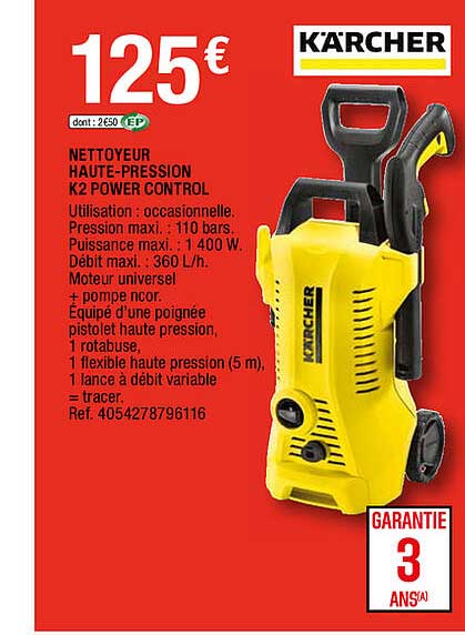nettoyeur haute-pression k2 power control