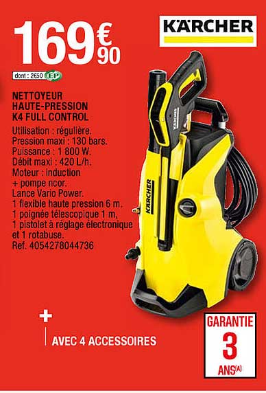 nettoyeur haute-pression k4 full control