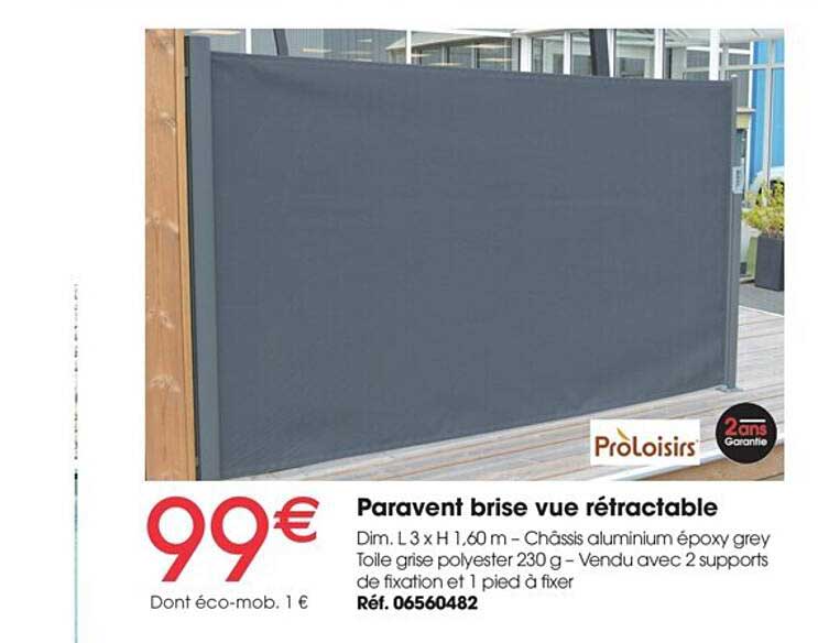 Paravent Brise Vue Rétractable